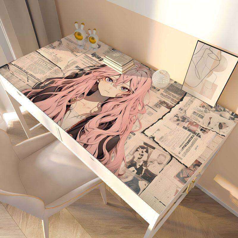 动漫卡通pvc防水防油环保电脑桌垫子学生护眼写字台书桌垫防滑