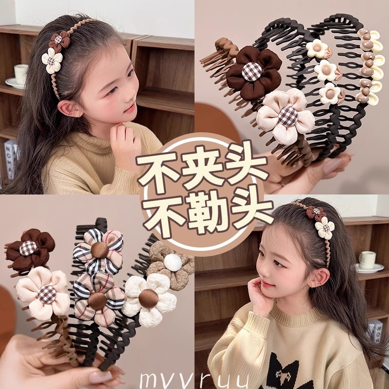 儿童发箍女童带齿防滑女孩2024新款发捆头窟发卡头饰宝宝头箍女款