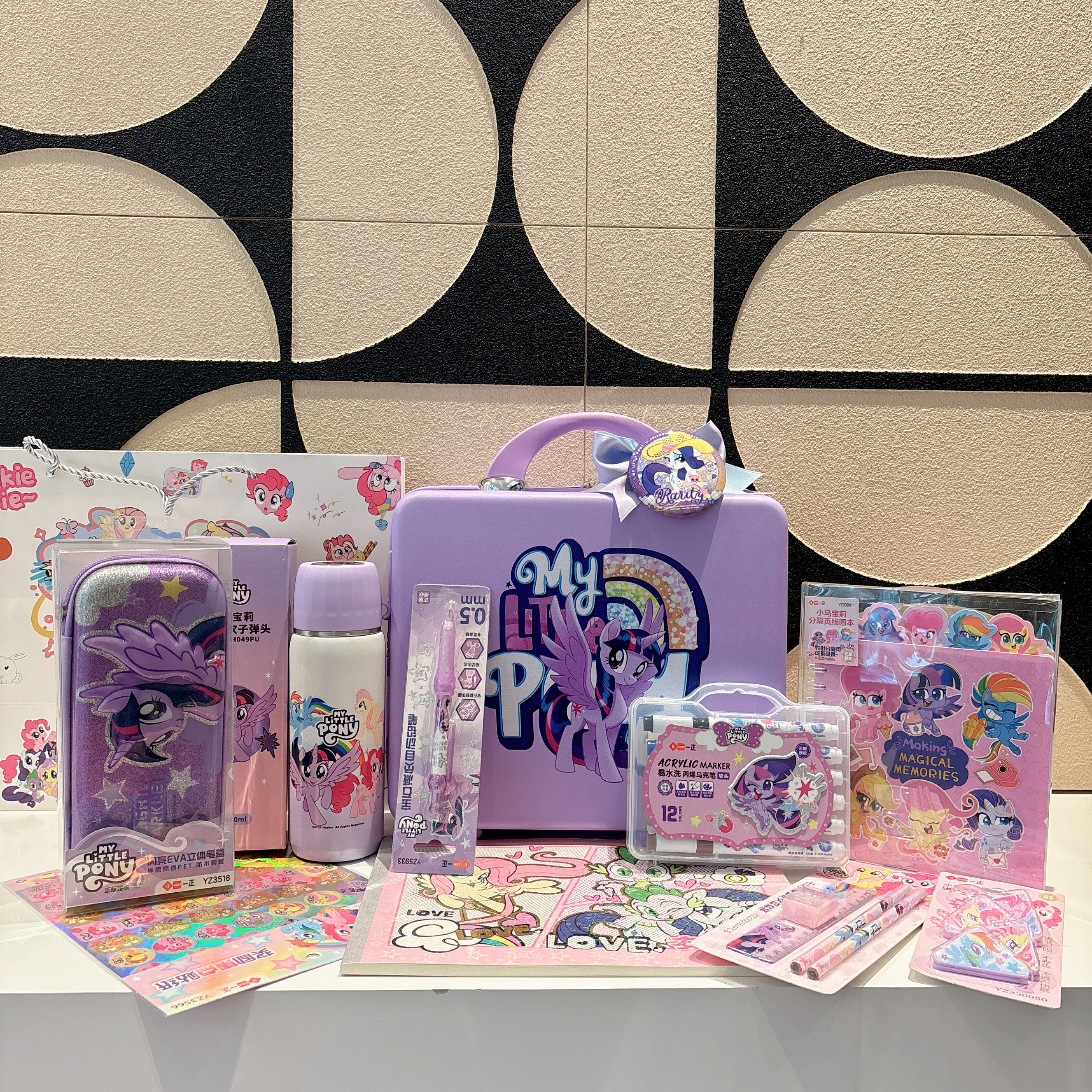 小马粉色书包儿童生日伴手礼十岁生日儿童节礼品小学生开学升学礼