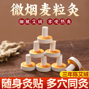 麦粒灸手指艾灸穴位灸工具迷你自贴灸米粒灸出口日本艾灸贴小灸柱