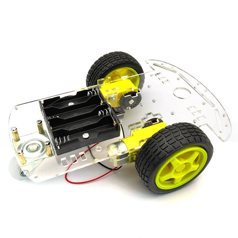 2轮智能小车底盘套件2WD循迹壁障智能机器人送测速码盘智能车-封面