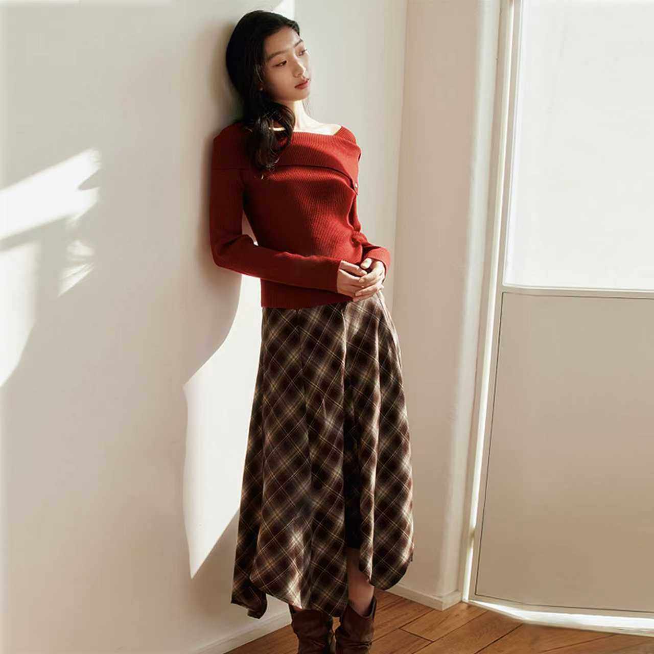 森马一字领翻领打底毛衫春季2026新款女款针织上衣107126107003,男装,针织衫/毛衣,淘宝优惠券,粉丝福利购,淘宝优惠卷