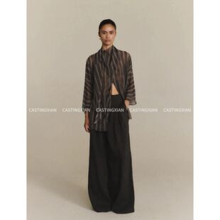 CASTING无隅｜CORTANA 26早春 多色中高腰压褶腰头休闲裤长裤