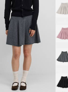 Extreme Cashmere N°379 Girl 羊绒混纺抽绳绑带半身裙