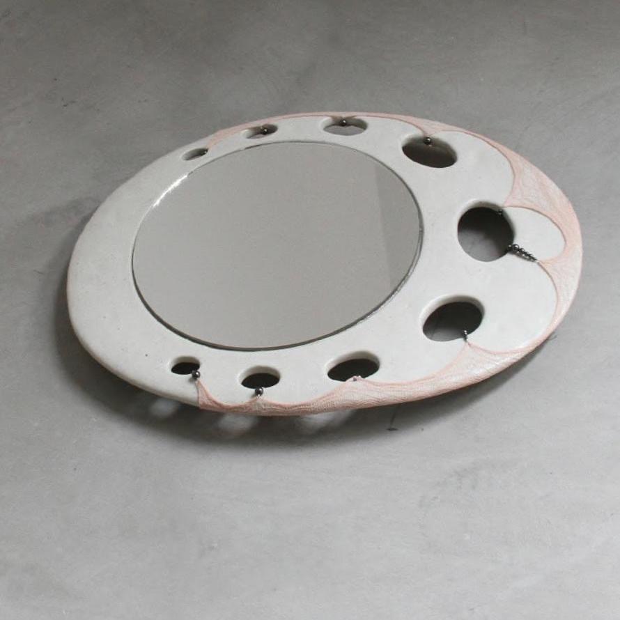 CASTING无隅｜RUIbuilt 织物串珠拼接莲叶陶瓷镜礼物