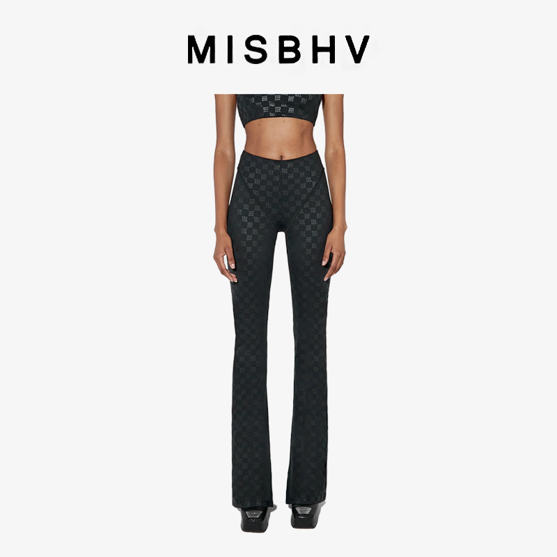 MISBHV MONOGRAM 黑色长裤