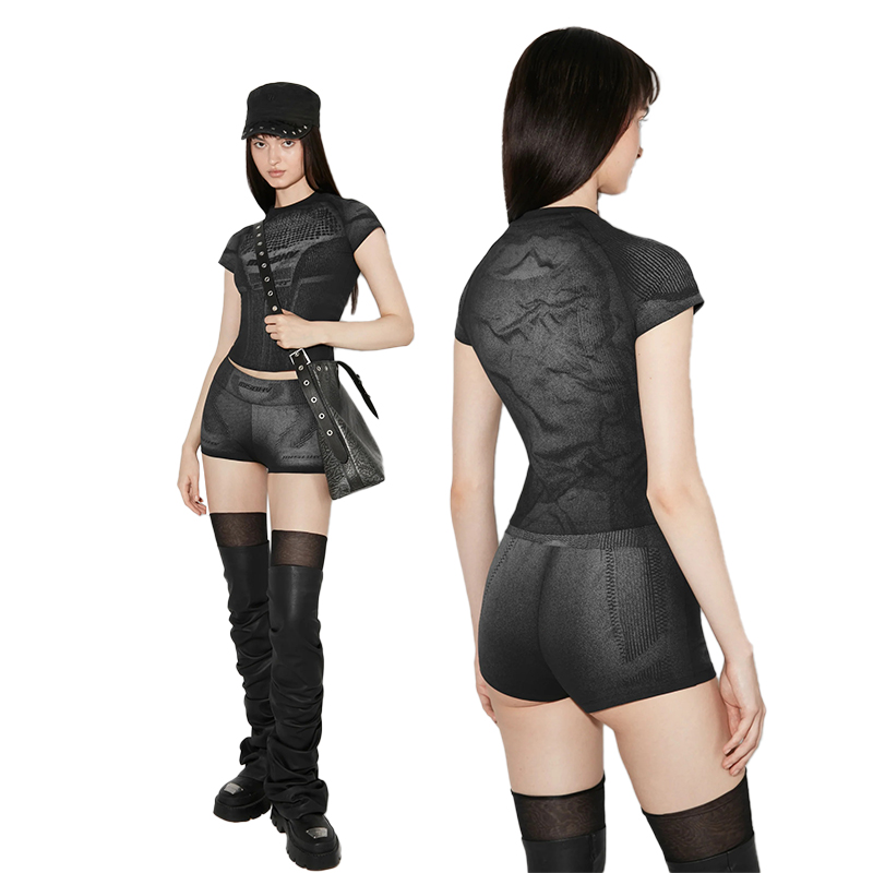 MISBHV 印花运动衫短袖T恤女装 新品25春