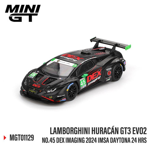 【现货】MINIGT 1:64 #1129 兰博基尼Huracán GT3 EVO2 #45 车模