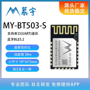 BT503 主机从机一体 5.2超低功耗 小尺寸无线蓝牙模块 BLE
