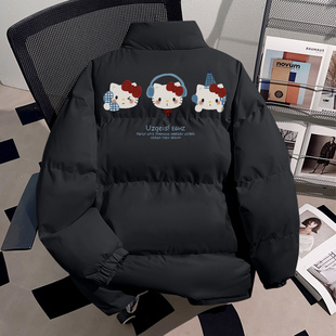 真维斯美式潮牌90白鸭绒羽绒服女款冬季个性趣味凯蒂猫高中生外套