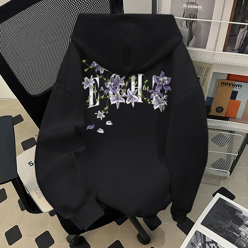 真维斯美式潮牌花卉vintage重磅卫衣帽衫男女款秋季个性上衣外套,男装,卫衣,淘宝优惠券,粉丝福利购,淘宝优惠卷