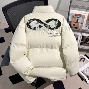 真维斯90白鸭绒面包羽绒服美式高街简约男女个性小众冬季保暖外套