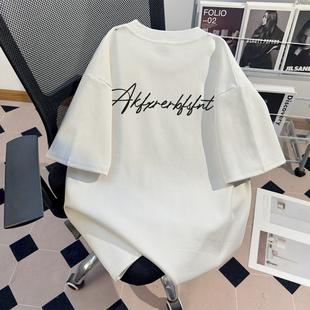 真维斯简约cleanfit重磅纯棉短袖t恤2026夏季男女款休闲半袖上衣