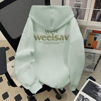 真维斯秋冬季新款多巴胺连帽卫衣