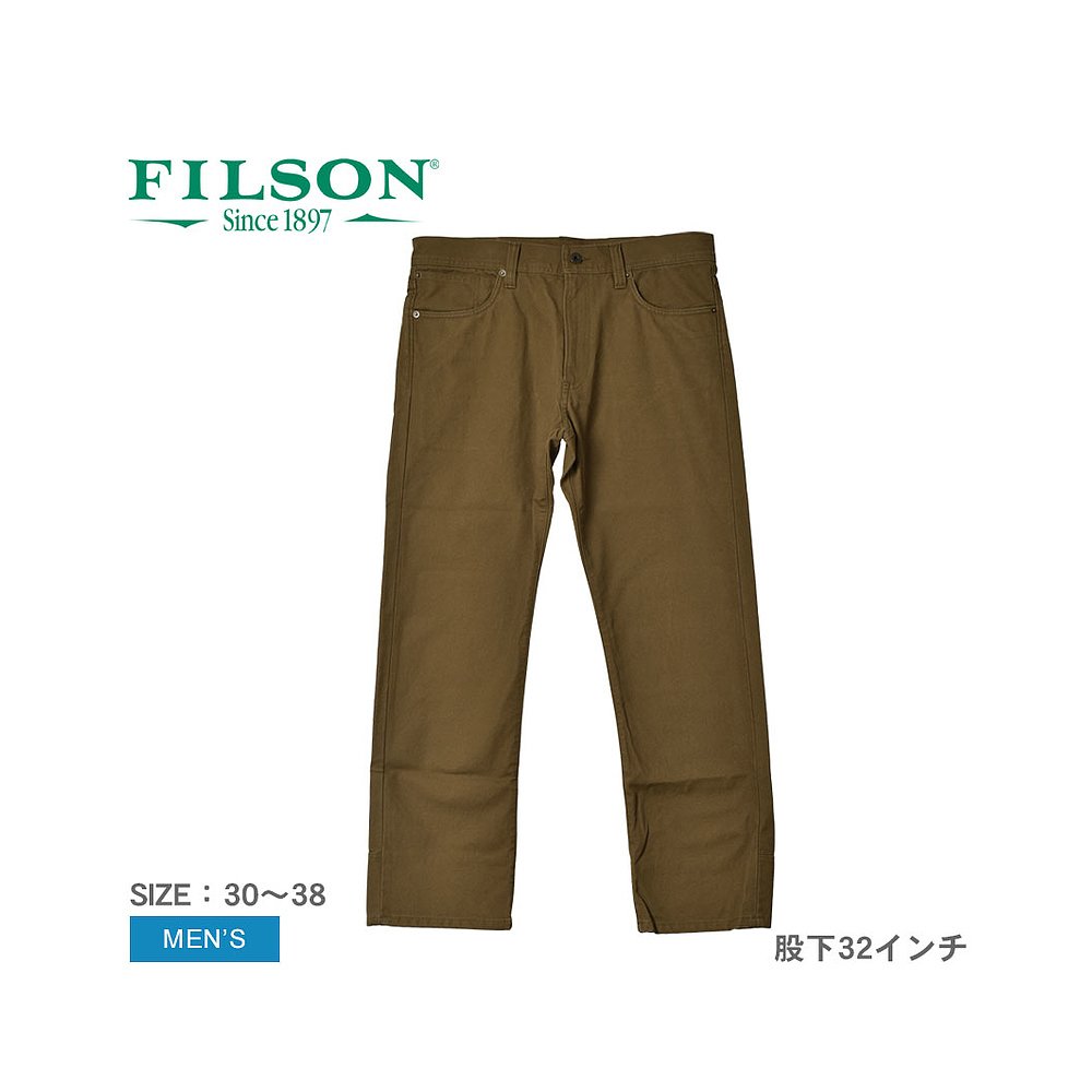 日本直邮Filson Pants FILSON DRY TIN 5 POCKET PANTS男式米色5