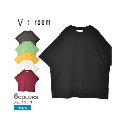 日本直邮Vroom 短袖 T 恤 VROOM S/S LOOSE SHAPE CREW 男士黑色