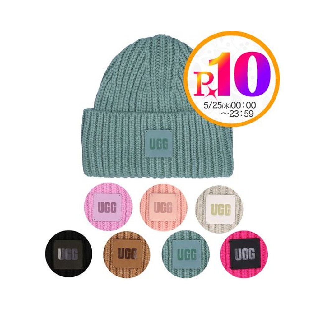 日本直邮UGG 针织帽 帽子 CHUNKY RIB BEANIE UGA20061 服饰配件/皮带/帽子/围巾 帽子 原图主图