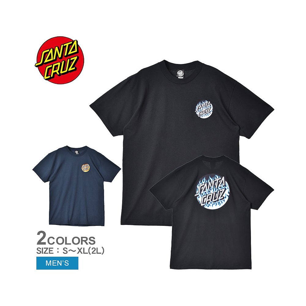 日本直邮SANTACRUZ短袖T恤 SANTACRUZ BLAZE DOT S/S REGULAR T-