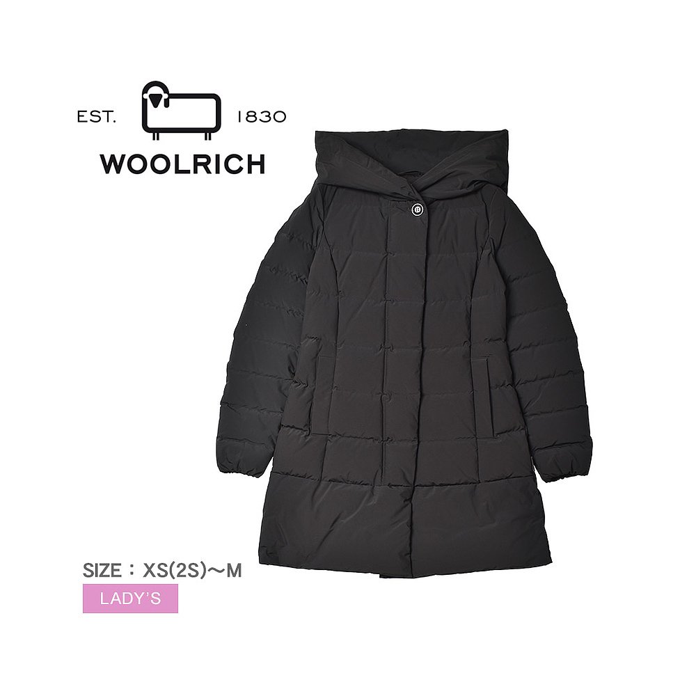 日本直邮Woolrich 羽绒服 WOOLRICH Puffy Prescot Parka 女式黑 女装/女士精品 羽绒服 原图主图