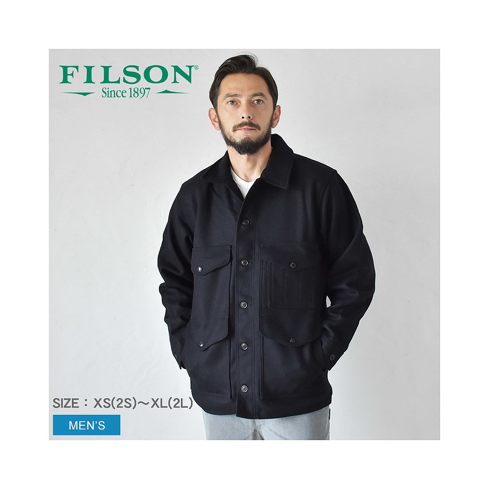 日本直邮FILSON羊毛夹克 FILSON Mackinaw Cruiser夹克男式海军