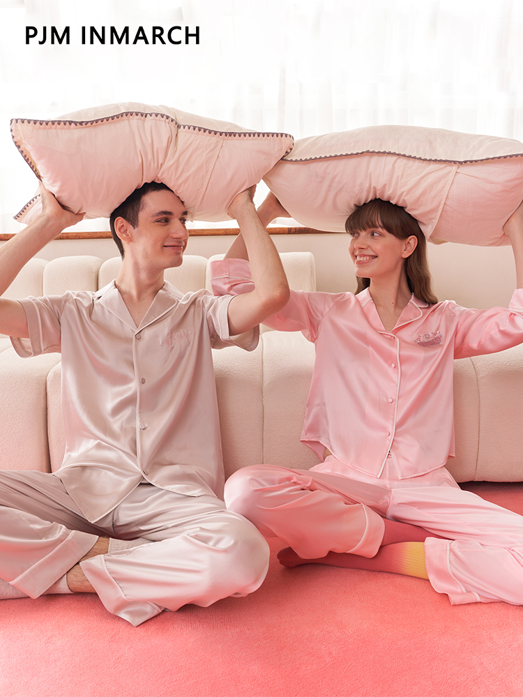 情侣真丝套装PJMINMARCH情侣