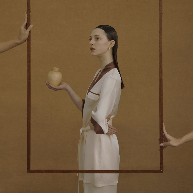 短款重磅真丝真丝PJMINMARCH