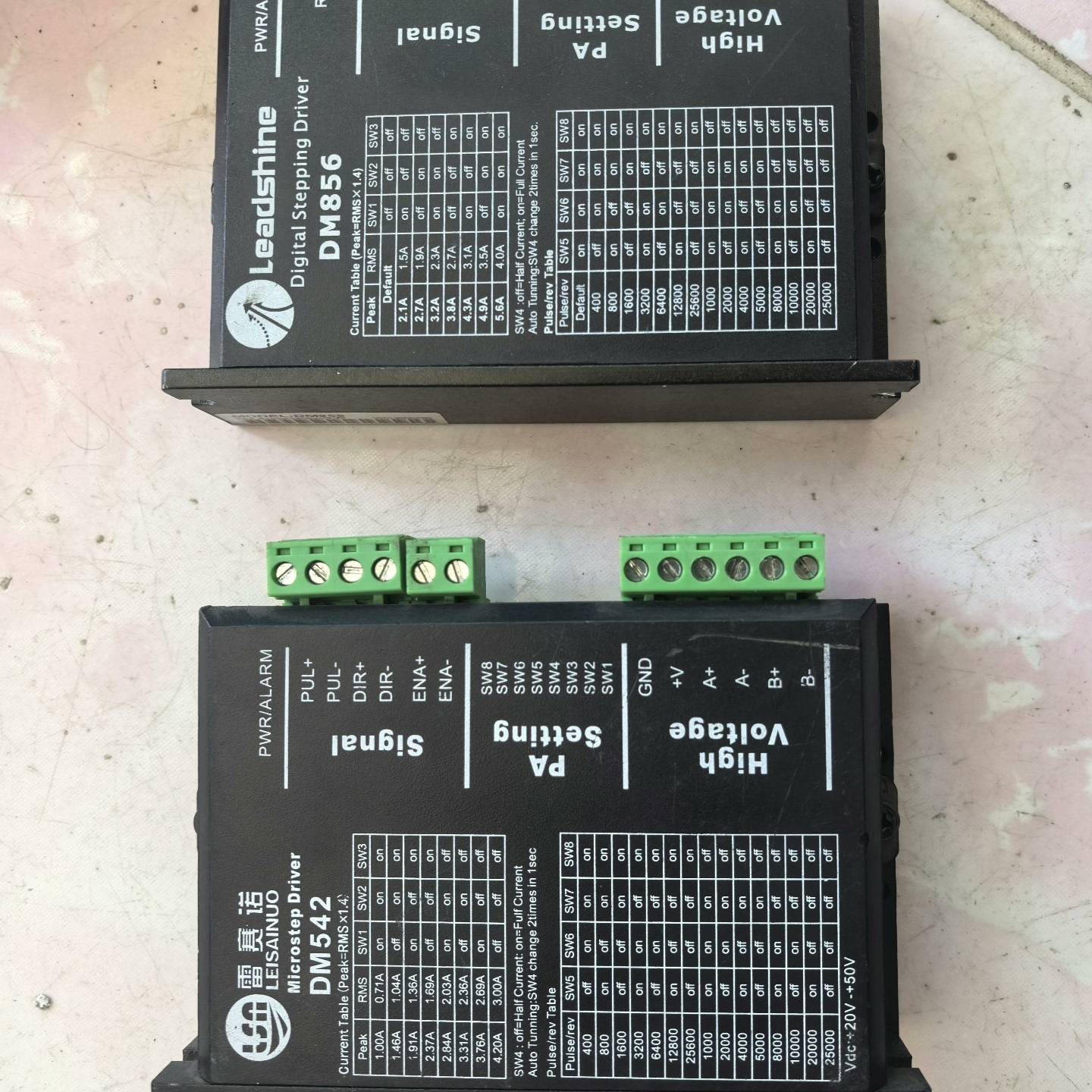 步进驱动器DM542或DM856议价 也可为维修！！