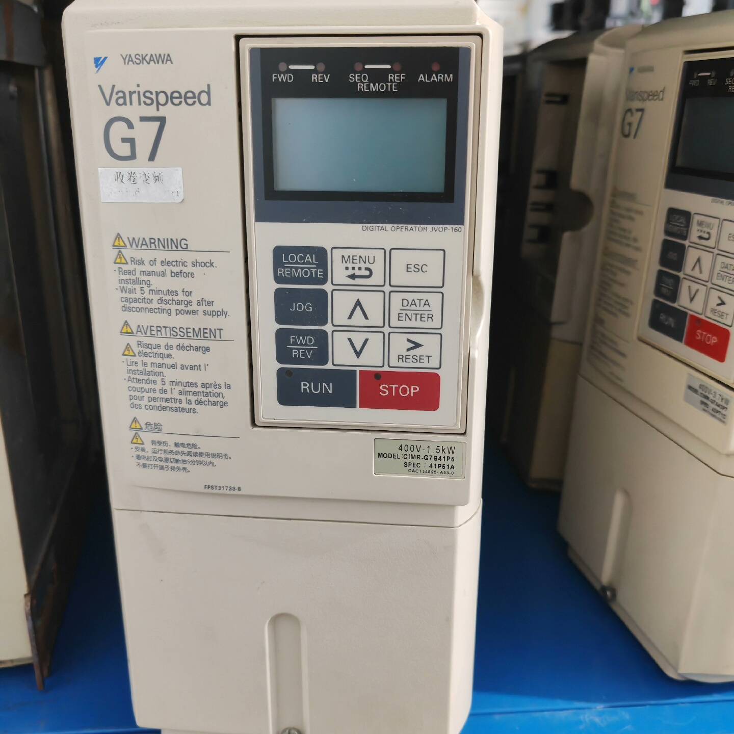 安川G7变频器 CIMR-G7B41P5 1议价 也可为维修！！