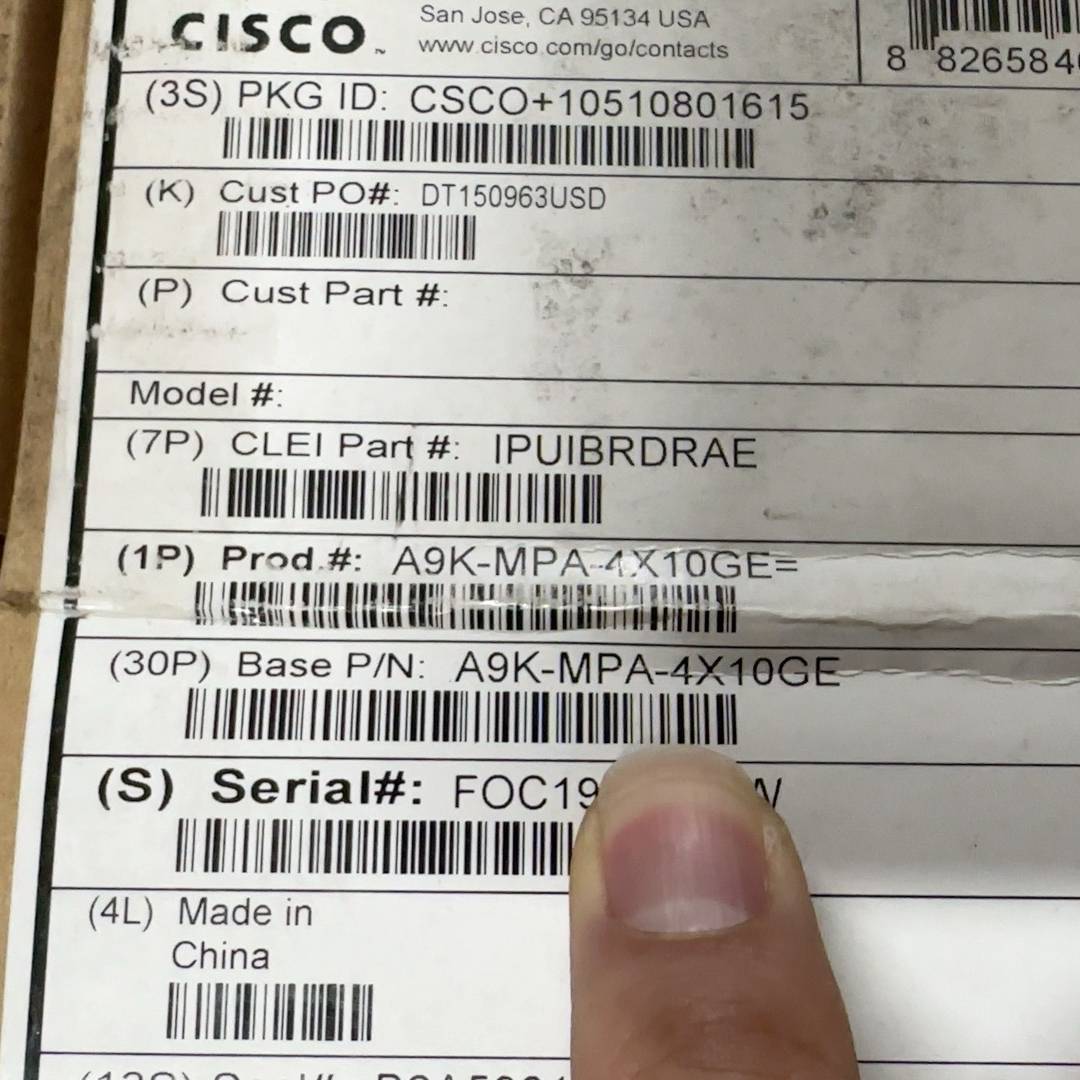 Cisco ASR9010万兆板卡 A9K-MP议价 也可为维修！！