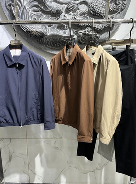 春夏新款男士LP翻领夹克 老钱风商务通勤轻奢质感上衣 LW15