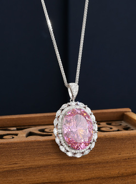 S925银鸽子蛋项链大颗粒