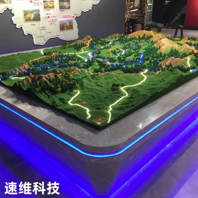 沙盘模型定制地形地貌光伏新能源储能柜户型智慧城市学校规划演示