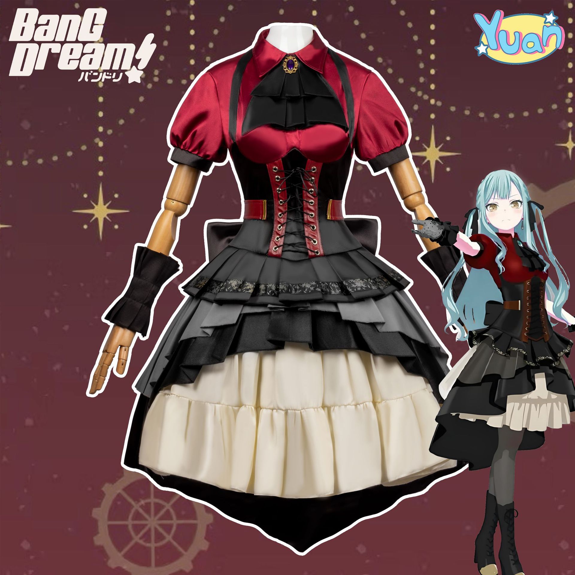 bang dream次世代乐队cos服丰川祥子cospaly服装二次元动漫服