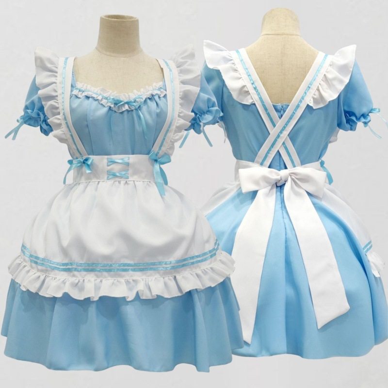 日系女仆装奇迹暖暖二次元动漫cosplay服装洛丽塔连衣裙大码女佣