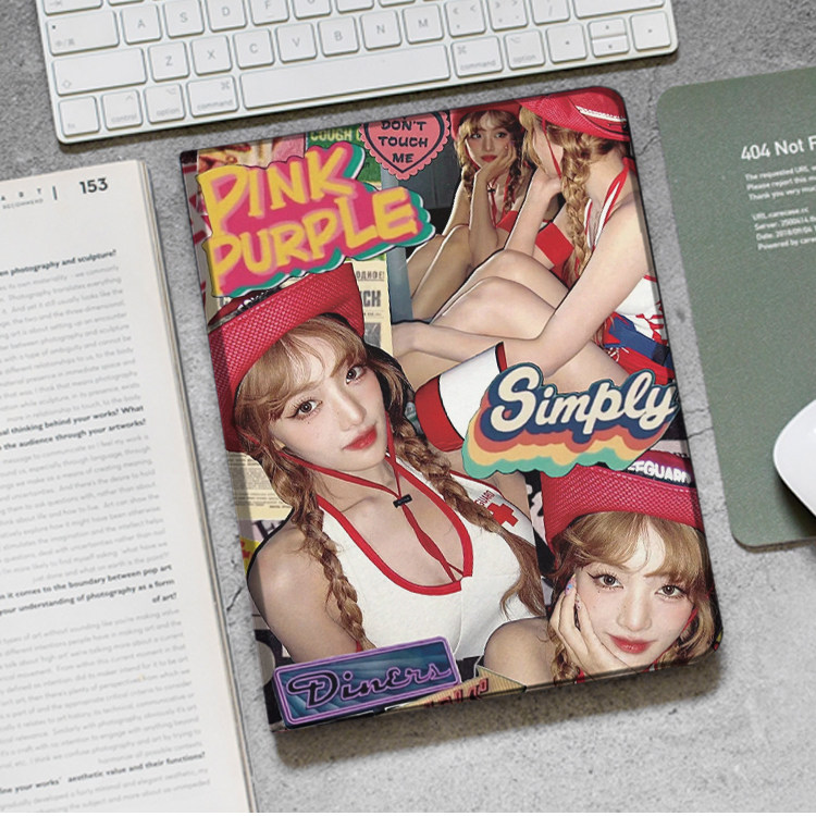 Gidle妮查Minnie同款Air6皮套ipad10.2适用air4/5第11代三折书本保护壳pro11笔槽mini6 7小米7 8华为12平板套