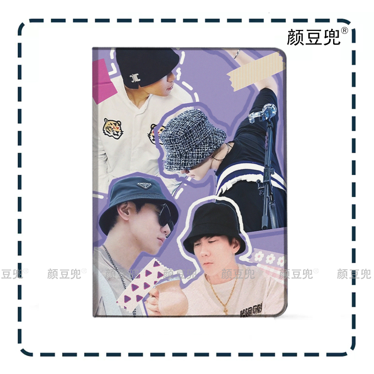 林俊杰JJ 同款周边ipad10.2适用air4/5第十代10.9三折书本保护壳matepad pro11笔槽mini56小米56/7红米SE一加