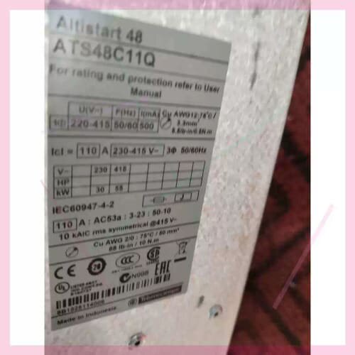 议价拆机软启动ATS48C11Q，