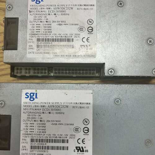 议价拆机SGI电源，AHW5DC252W，最大输出252W有多个