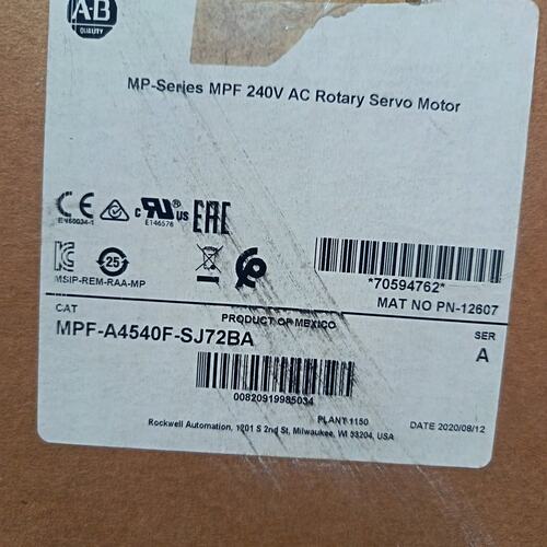 议价AB罗克韦尔伺服电机-A4540F-SJ72BA，全新