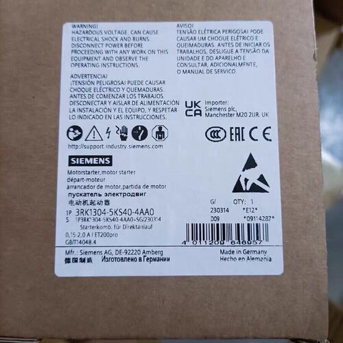 议价3RK1304-5KS40-4AA0电动机起动器全新原