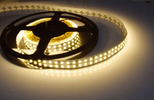 24V低压led灯带2835高亮双排光4000K暖白贴片裸板自粘背胶线条灯