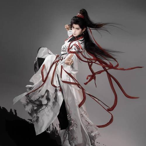 华裳明制云中鹤仙鹤汉服情侣装cosplay李白凤求凰发完