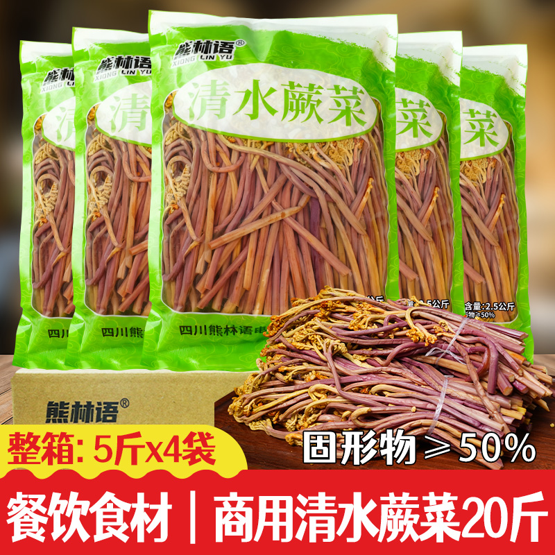 清水蕨菜商用龙爪菜鲜嫩撅菜食材