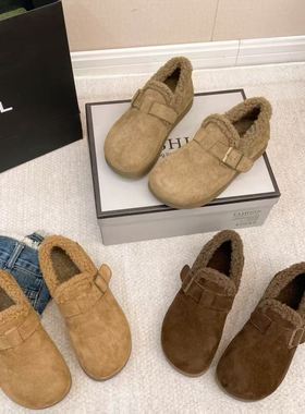 HM1085冬季新款加绒时尚软底勃肯鞋