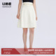明星同款 LIME莱茵年春夏半裙白色高腰通勤OL职业优雅半身裙