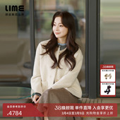 新款 朗姿 LIME莱茵毛呢短大衣小个子外套休闲通勤百搭25年冬季