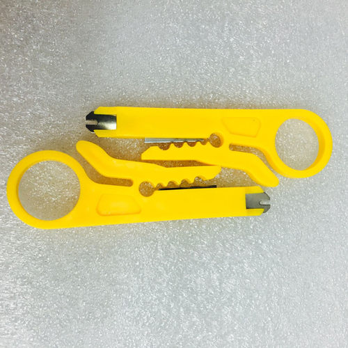 黄色小剥线刀打线工具剥线器网线卡线刀电话线打线刀小黄刀