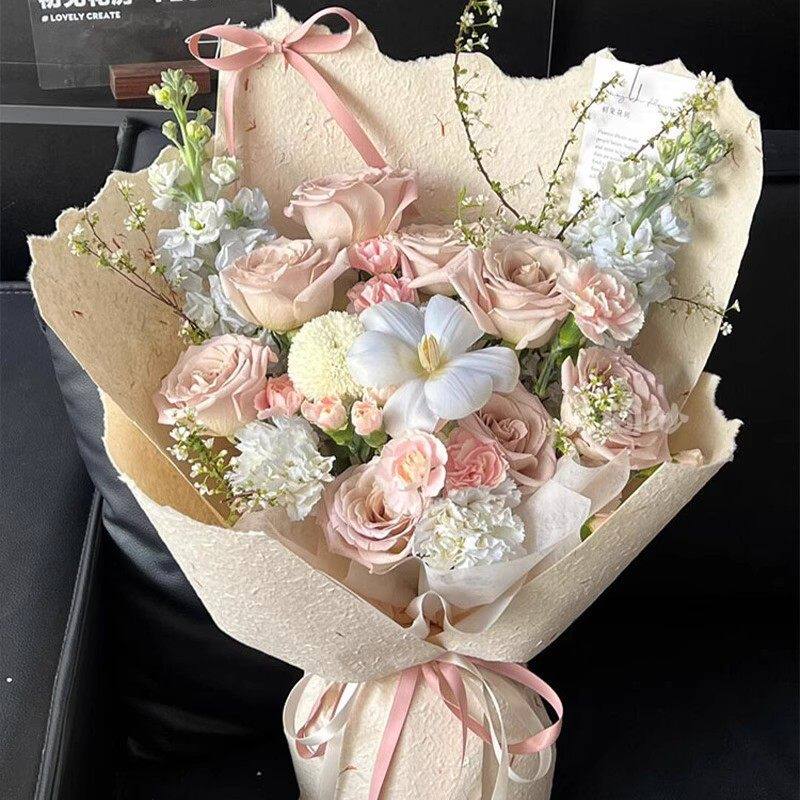 ins曼塔永生花仿真香皂玫瑰花束女生生日送女朋友闺蜜女神节礼物