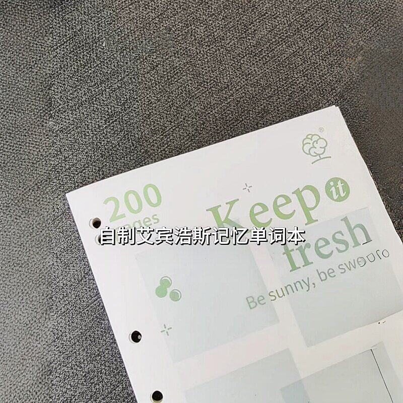 自制单词本|A4美式薄脆本