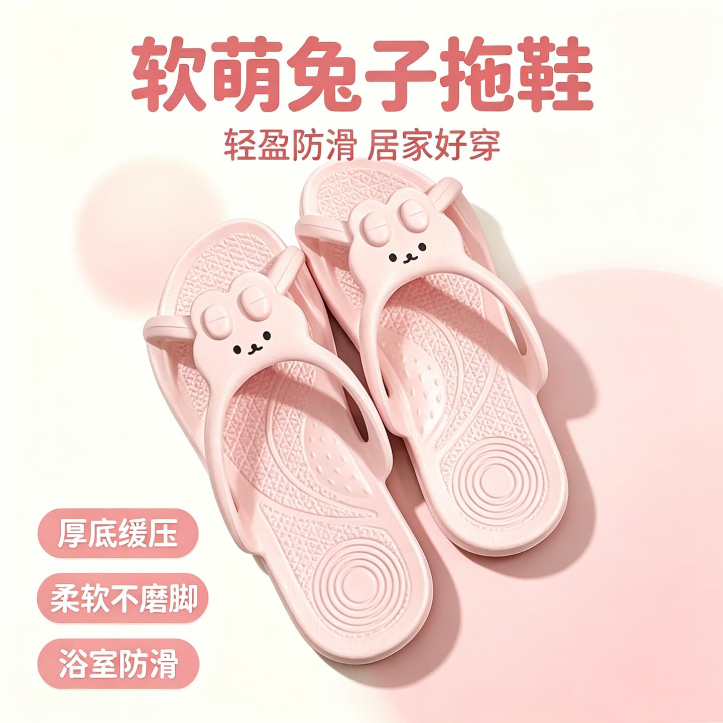 可折叠旅行拖鞋女酒店出
